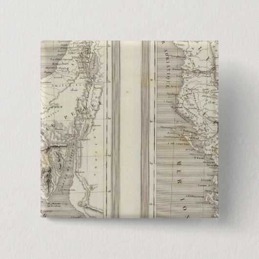 Oude Egypte, oude Griekenland Vierkante Button 5,1 Cm (Voorkant)