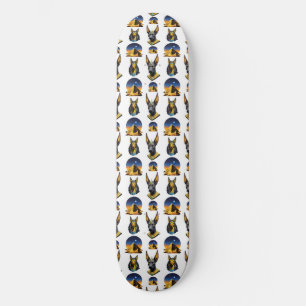 Oude Egypte Piramide Anubis Patroon Ontwerp Persoonlijk Skateboard
