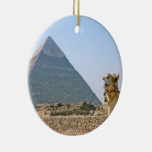 Oude Egypte: Piramide en kameel Keramisch Ornament (Rechts)