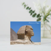 Oude Egypte, Sphinx, Caïro, vakantie Egypte Briefkaart (Staand voorkant)