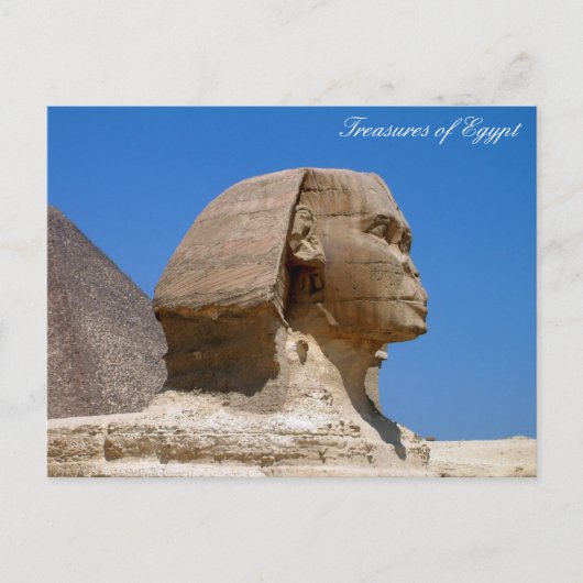 Oude Egypte, Sphinx, Caïro, vakantie Egypte Briefkaart (Voorkant)