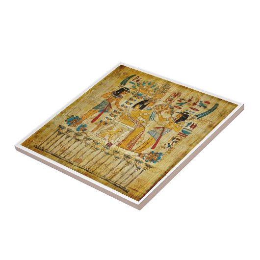 Oude Egypte Tapestry Scroll Heirogliphics Tegeltje (Zijkant)
