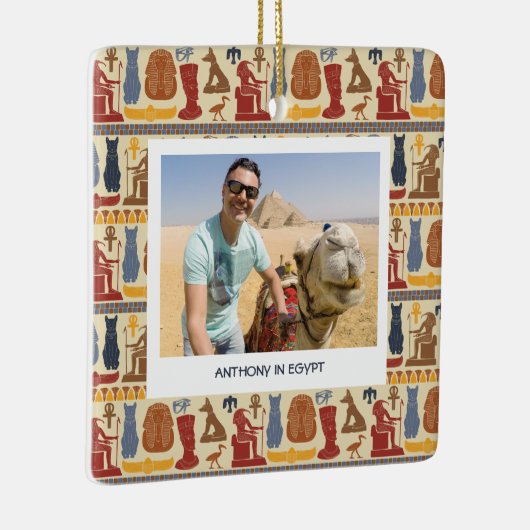 Oude Egypte thema aangepaste foto Keramisch Ornament (Rechts)