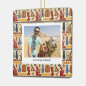 Oude Egypte thema aangepaste foto Keramisch Ornament (Links)