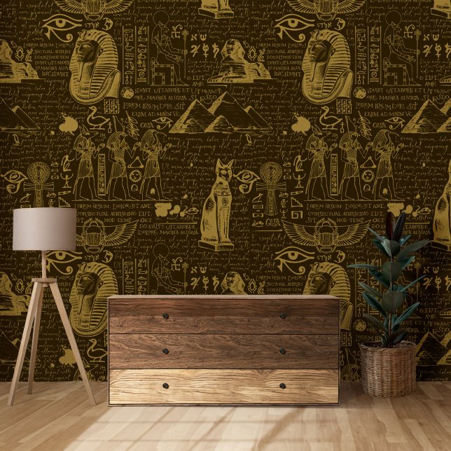 Oude Egypte thema piramide farao Anubis symbolen Behang (Creator heeft geüpload)