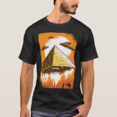 Oude Egypte UFO Alien Flying T-shirt (Voorkant)