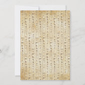 Oude Egypte Verjaardag Uitnodiging (Achterkant)