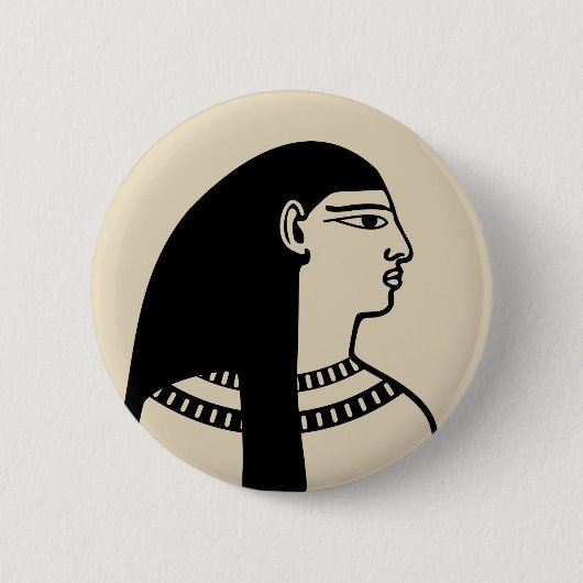 Oude Egyptenaar Ronde Button 5,7 Cm (Voorkant)