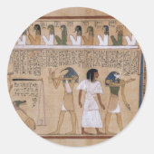 Oude Egyptenaar Ronde Sticker (Voorkant)