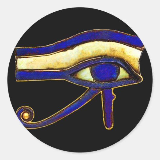 Oude Egyptenaar The Eye of Horus Ronde Sticker (Voorkant)