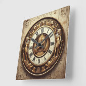 Oude Egyptische achtergrond 01 Vierkante Klok (Hoek)