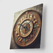 Oude Egyptische achtergrond 02 Vierkante Klok (Hoek)