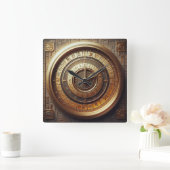 Oude Egyptische achtergrond Vierkante Klok (Huis)