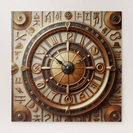 Oude Egyptische achtergrondkunst 06 Legpuzzel (Verticaal)