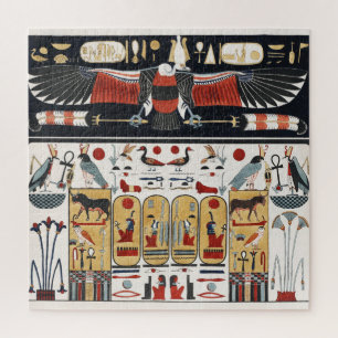 Oude Egyptische adelaar Illustratie en Egyptische  Legpuzzel