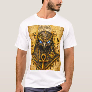Oude Egyptische Ankh-krijger – Gouden Farao Mas T-shirt