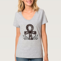 Oude Egyptische Ankh & olijftak Minimalistisch