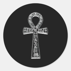 Oude Egyptische Ankh Ronde Sticker