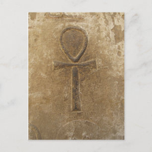 Oude Egyptische Ankh, sleutel tot het leven Briefkaart