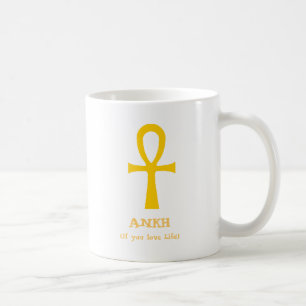 Oude Egyptische Ankh-symbool Humor Funny Koffiemok