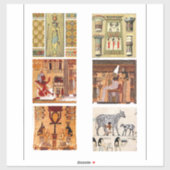 Oude Egyptische  Antiek kunst Sticker (Vel)