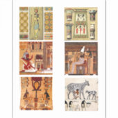 Oude Egyptische  Antiek kunst Sticker (Voorkant)
