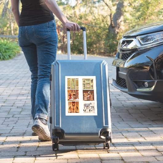 Oude Egyptische  Antiek kunst Sticker (Koffer Insitu)