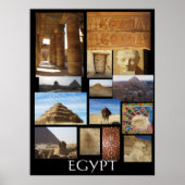 Oude Egyptische archeologie - Pyramides Poster (Voorkant)