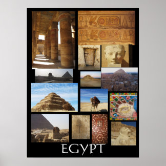 Oude Egyptische archeologie - Pyramides Poster