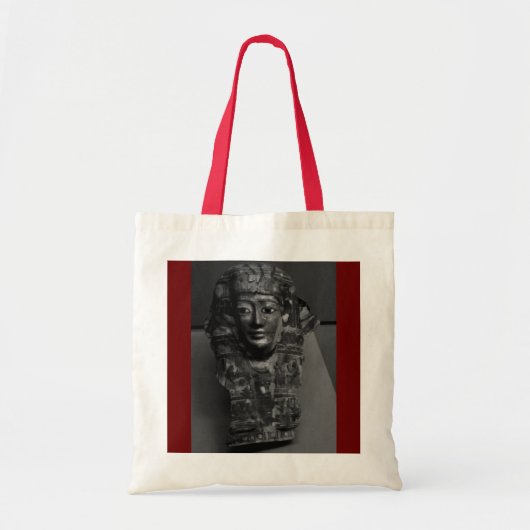 Oude Egyptische Art B+W Tote Bag (Voorkant)