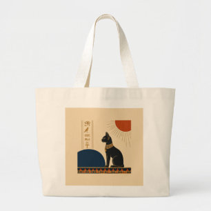 Oude Egyptische Bastet Kat Elegante Tote Tas