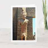 Oude Egyptische Beeld, Luxor, Egypte Kaart (Voorkant)