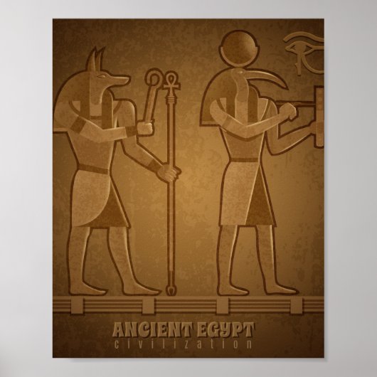 Oude Egyptische beschaving poster (Voorkant)