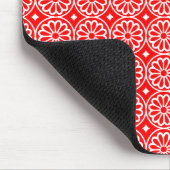 Oude Egyptische Bloemen - Rood Muismat (Hoek)