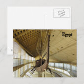 Oude Egyptische Boat Briefkaart (Voorkant / Achterkant)