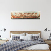 Oude Egyptische Boat Wall Art - Mythologie Reis Canvas Afdruk (Insitu (Slaapkamer))