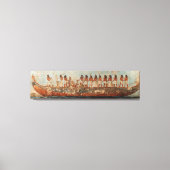Oude Egyptische Boat Wall Art - Mythologie Reis Canvas Afdruk (Voorkant)