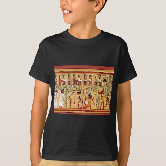 Oude Egyptische Boek van de Dood. T-shirt (Voorkant)