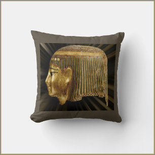 Oude Egyptische Bronze- en Gold-Sierkussen Kussen