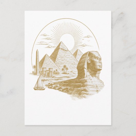 Oude Egyptische Collectie Briefkaart (Voorkant)