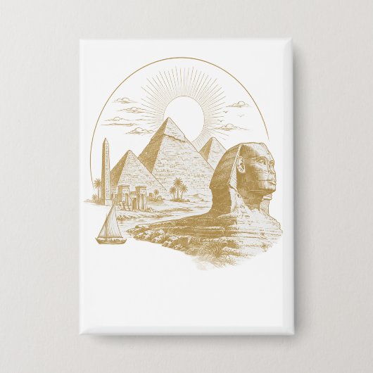 Oude Egyptische Collectie Button (Voorkant)
