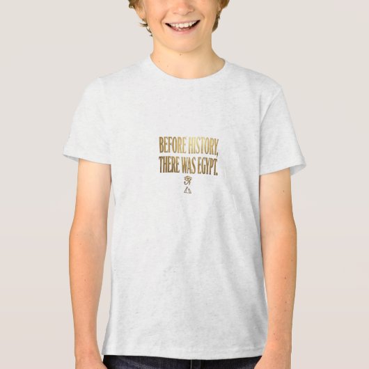 Oude Egyptische Collectie Tri-Blend Shirt (Voorkant)