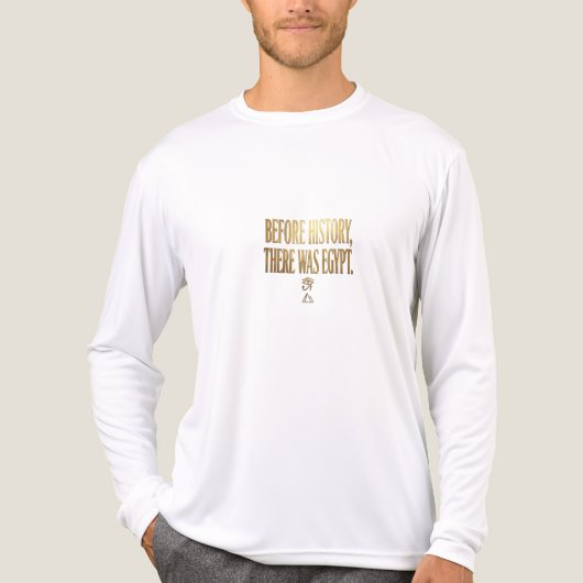 Oude Egyptische Collectie Tri-Blend Shirt (Voorkant volledig)