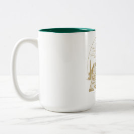 Oude Egyptische Collectie Tweekleurige Koffiemok
