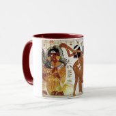 Oude Egyptische dansers Mok (Voorkant links)