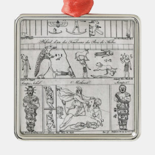 Oude Egyptische en Perzische Metalen Ornament