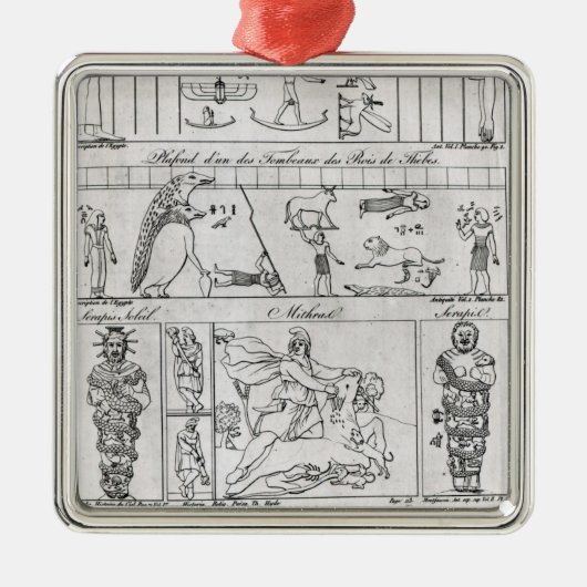 Oude Egyptische en Perzische Metalen Ornament (Voorkant)