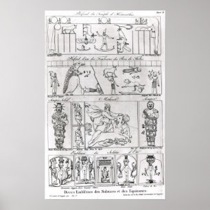 Oude Egyptische en Perzische Poster