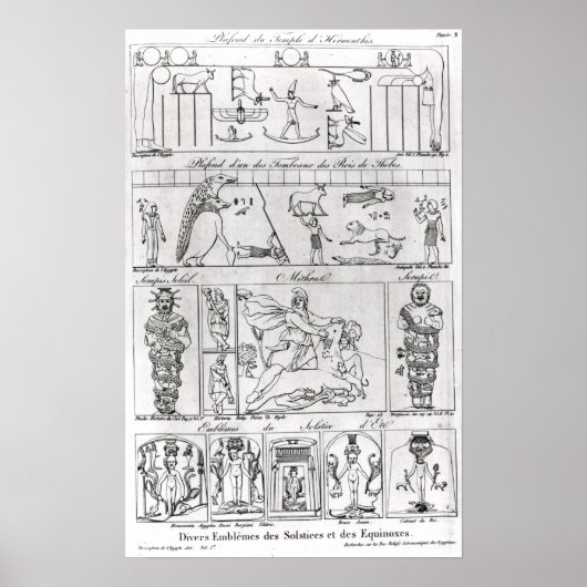 Oude Egyptische en Perzische Poster (Voorkant)