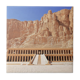 Oude Egyptische farao deir el bahri tempel dynasti Tegeltje